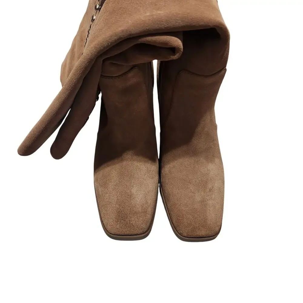 Sam Edelman Oma knee high tan boots size 9.5